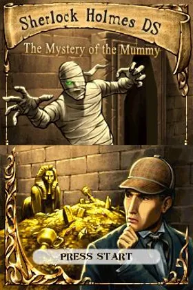 Sherlock Holmes DS - The Mystery of the Mummy (Europe) (En,Fr,De,Es,It) screen shot title